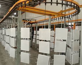 좋은 가격 정전 도장 장치  에너지 절약을 분사하는 TS16949 브레이크 디스크 온라인으로