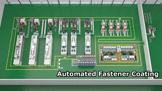 완전 자동화된 디지털 지능형 코팅 라인: 세척, 쇼트 블라스팅, 코팅, 소결